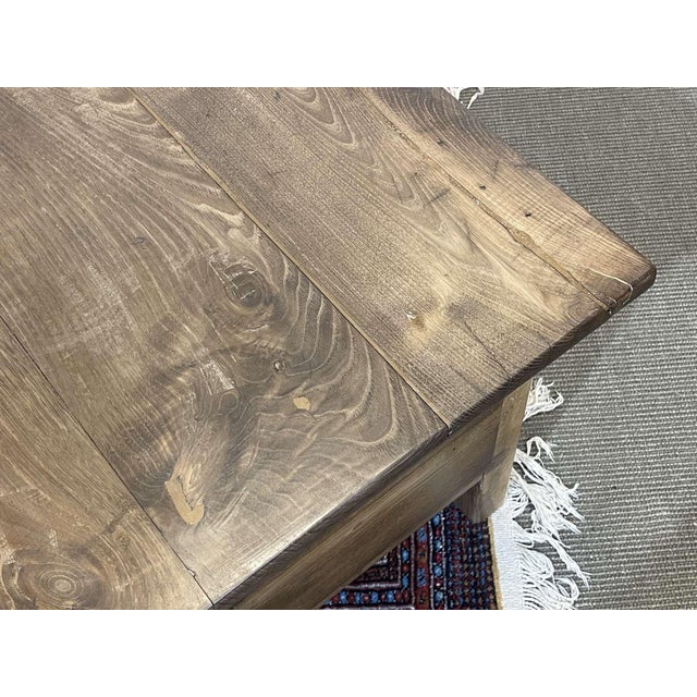 Early 20th Century Chestnut Coffee Table with 2 Drawers For Sale - Image 6 of 18