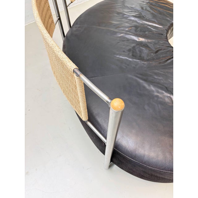 An exceptional fantasy island sofa by kurt beier from the 1980s. This sculptural design combines a generously...