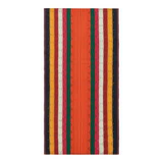 1950s Vintage Persian Kilim With Multicolor Stripes and Diamonds by Rug & Kilim For Sale