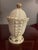 1900 Rare Northwood Argonaut Shell Custard Glass Covered Sugar Bowl Gilt Accents For Sale - Image 4 of 15