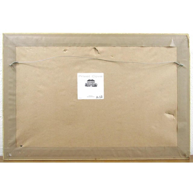 Framed Authentic 1908-1912 Us 48 Staggered Star Flag on Gauze Flag For Sale - Image 4 of 4
