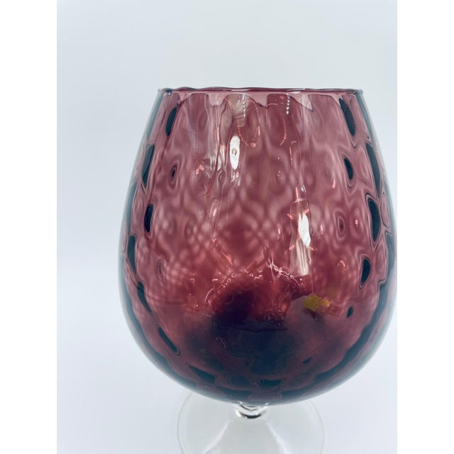 Italian Empoli Artistic Vase in Glass, 1965 For Sale - Image 4 of 7