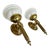 French Devoluy Hand Torch Brass Wall Sconces For Sale