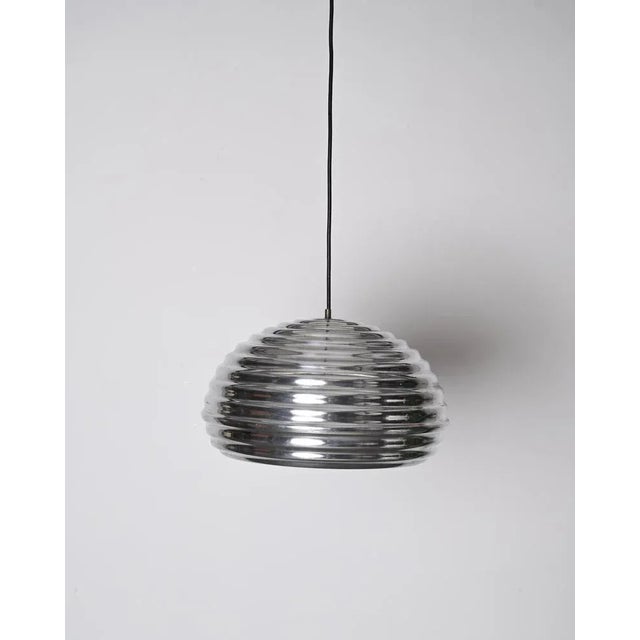 Flower Splugen Brau Aluminum Pendant attributed to Achille Castiglioni for Hille, Italy, 1960s For Sale - Image 10 of 12
