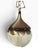 Vintage Mid Century Modern Tulip Milk Glass & Brass Hanging Pendant Lights, Pair For Sale In Miami - Image 6 of 10