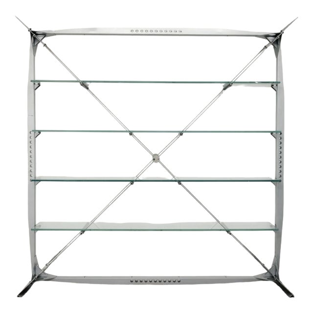 Vintage Bookcase by Xavier Matégot, 1980 For Sale