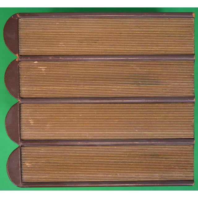Brown Four Volume Faux Book Humidor For Sale - Image 8 of 10