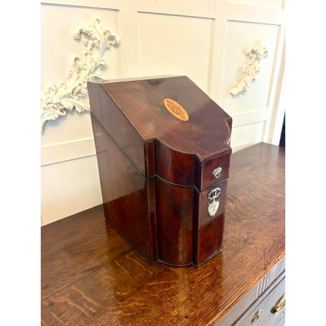 Antique 19th Century Georgian Mahogany Letter Holder, 1780s For Sale - Image 10 of 11