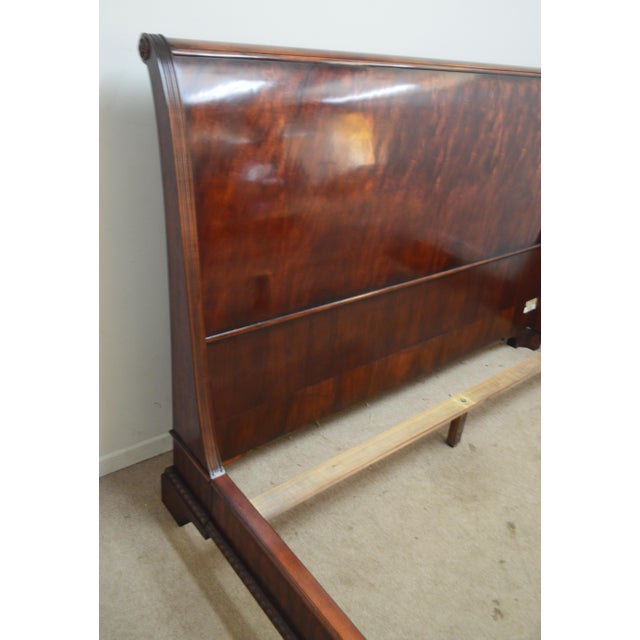 Wood Henredon Natchez King Sleigh Bed For Sale - Image 7 of 13