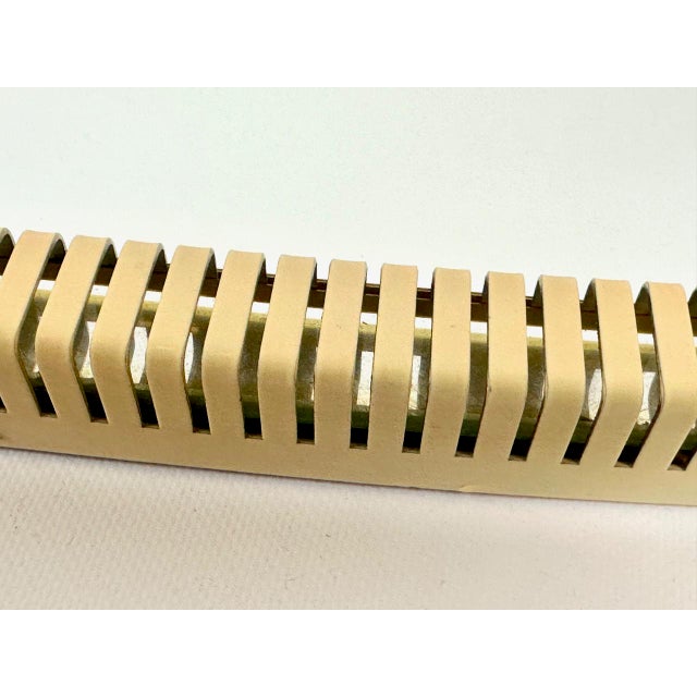 Ivory Mid-Century German Wall Mirror with Cut Metal Edge, 1950s For Sale - Image 8 of 10