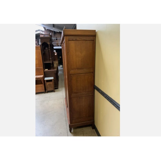 Antique Wardrobe in Oak, 1930s For Sale - Image 4 of 7