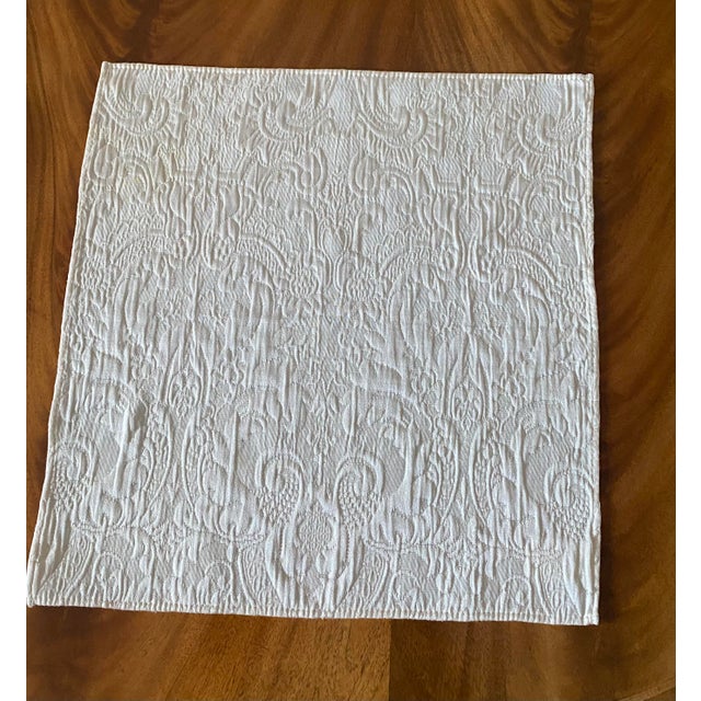 Textile Waterford Beige Placemats and Napkins Set- 10 Pieces Excellent Condition Late 20th Century For Sale - Image 7 of 12