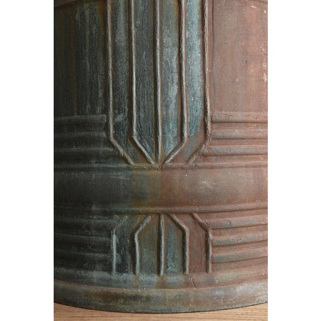 Antique Japanese Bronze Temple-Style Bell / Taisho-Showa / Hanging Bell, Patina For Sale - Image 13 of 18