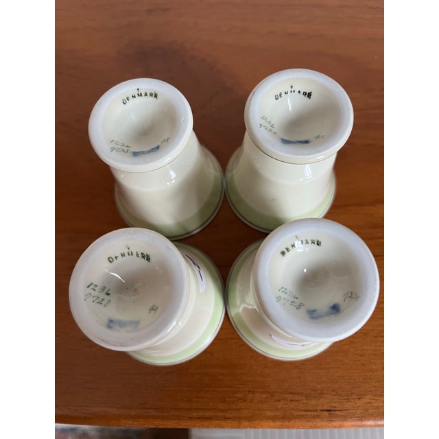 Mid Century Danish Modern Porcelain Royal Copenhagen Egg Cups Denmark For Sale In New York - Image 6 of 7