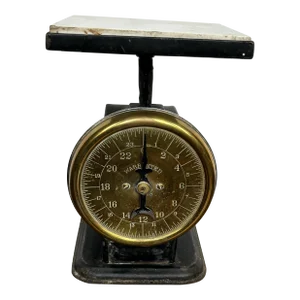 Antique Scale With Brass Face Circa 1902