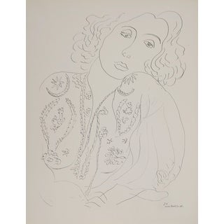 Henri Matisse, Young Girl in a Blouse, Lithograph For Sale