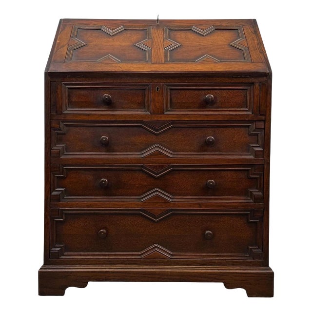 20th Century Jacobean Oak Writing Desk For Sale