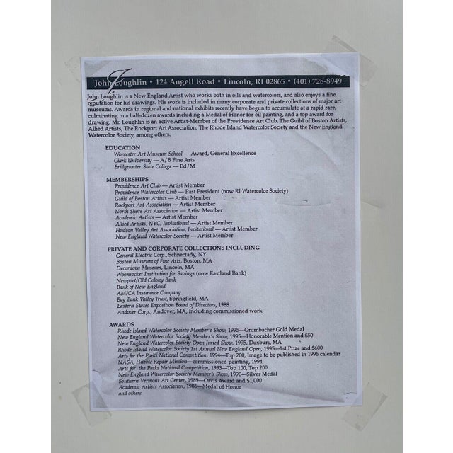 Original John Loughlin 'bison in Yellowstone Park Landscape Oil Painting For Sale - Image 10 of 10