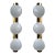 Contemporary Pair of White Murano Glass and Brass Sconces, Italy - a Pair For Sale