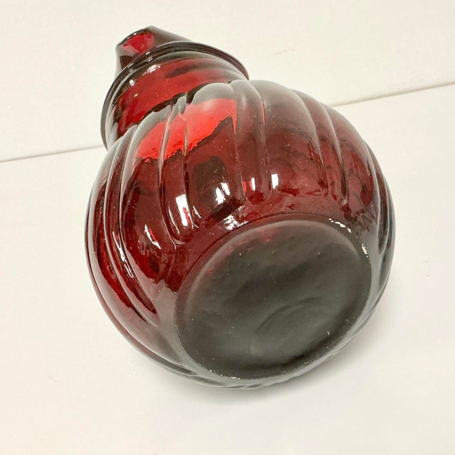 Early 20th C Antique Art Deco Boho Chic Ruby Red Glassware Set - 7 Pieces. For Sale - Image 18 of 18