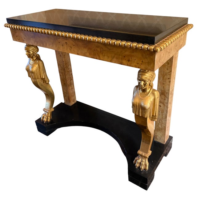 18th C Style Hendrix Allardyce Egyptian Revival Console Table - 1 of 2 Available.