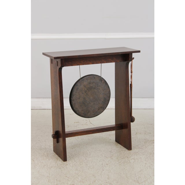 Arts & Crafts Stickley Mission Oak Arts & Crafts Gong For Sale - Image 3 of 18