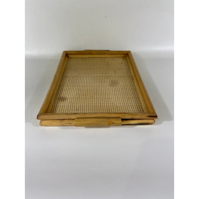 Chinoiserie Small Bamboo Tray For Sale - Image 3 of 6