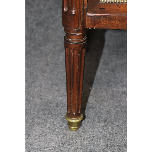 Maison Jansen Louis XVI Style Marble Top Bronze Mounted Commode For Sale - Image 10 of 13