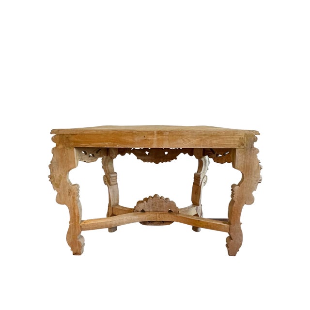 Bleached Oak French-Provincial Console Table For Sale - Image 11 of 13