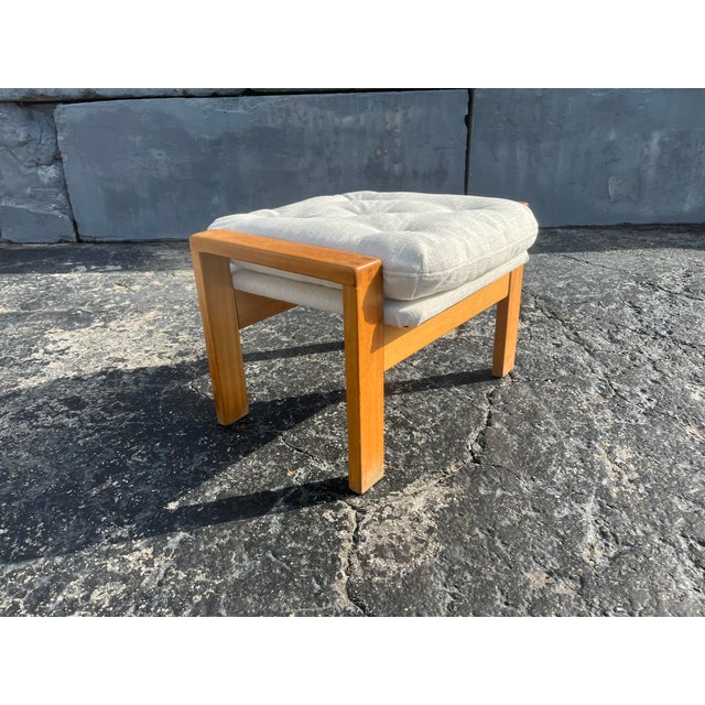 Pair of Mid Century Modern Stools Ottomans Aalto Asko 1960s For Sale - Image 11 of 12