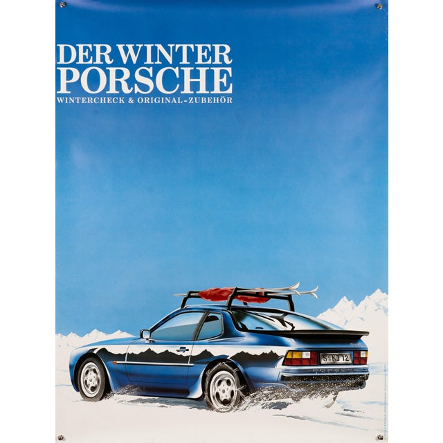 Porsche the Winter Poster, 1985 For Sale - Image 9 of 9