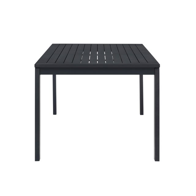 Sardinia Outdoor Aluminum Dining Table - Black For Sale - Image 4 of 6