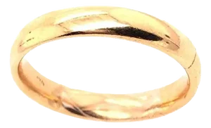 14 Karat Yellow Gold Wedding Ring / Wedding Band