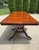 Campaign Grand Matchbook Flame Mahogany Pedestal Claw Foot Dining Table For Sale - Image 3 of 11