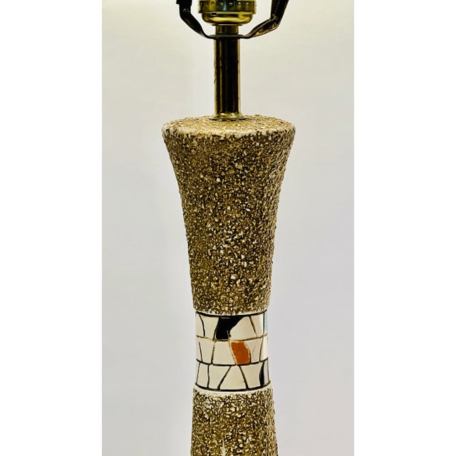 Mid-Century Modern Works! Retro Atomic Genie Lamp, 1960's Quartite Creative Corp Tiled Mosaic Table Lamp For Sale - Image 3 of 9