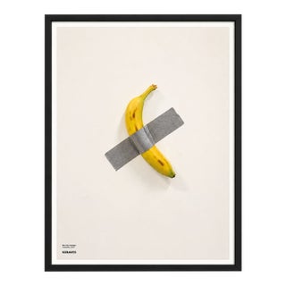 Maurizio Cattelan, Comedian, Exhibition Poster, 2019. Framed in Black. For Sale