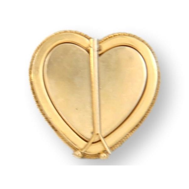 A romantic Italian micromosaic heart-shaped picture frame, hand-set with jewel-toned glass tesserae forming a delicate...