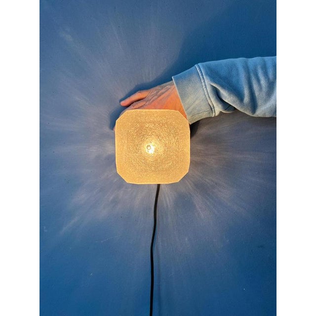 Mid-Century Modern Brutalist Seeded Glass Flush Mount from Cosack Leuchten For Sale - Image 4 of 11