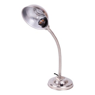 Czech Bauhaus Table Lamp in Chromed Steel and Aluminium by J. Vorel, 1930s For Sale
