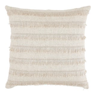 Schumacher Acadia 24" Pillow in Greige For Sale