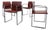 Eve 184 Armchairs in Leather and Steel by Piero Lissoni for Cassina, 2010s, Set of 4 For Sale