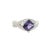 A contemporary fashion ring featuring a striking 1.51 carat square purple sapphire. The vibrant hue of the sapphire is...