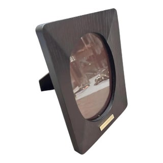 An High Quality 1990s Modern Wood Italian Picture Frame by Borbonese For Sale