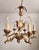 Vintage Florentine Chandelier Gilded in Gold Leaf, 1940s For Sale - Image 10 of 18
