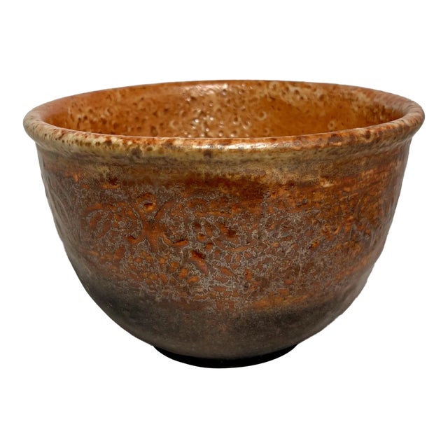 1990's Lance Henriksen Studio Art Pottery Chateau Crocodile Serving Bowl For Sale
