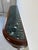 Large- French Art Deco Empire Style Mahogany & Green Marble Top Two-Tier Demilune Console Table For Sale - Image 13 of 17