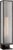 Barbara Barry for Visual Comfort Signature York 24" Single Box Sconce in Bronze with Clear Ribbed Glass For Sale