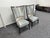 Modern Pair of Caracole "Collar Up" King & Queen Chairs For Sale - Image 3 of 9