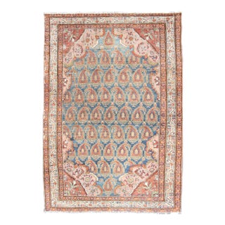 Colorful Antique Persian Hamadan Rug With Large Scale Paisley & Intricate Design For Sale