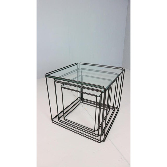 Mid-Century Modern Isocele Nesting Tables by Max Sauze, 1970s, Set of 3 For Sale - Image 3 of 18